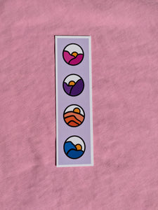 Sunset Circle Bookmark