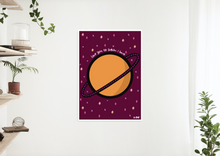 Load image into Gallery viewer, I Love You To Saturn A4 Print