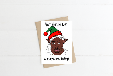 Tupac Christmas Greeting Card
