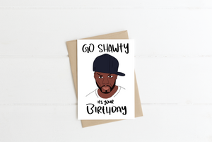 50 Cent greeting card