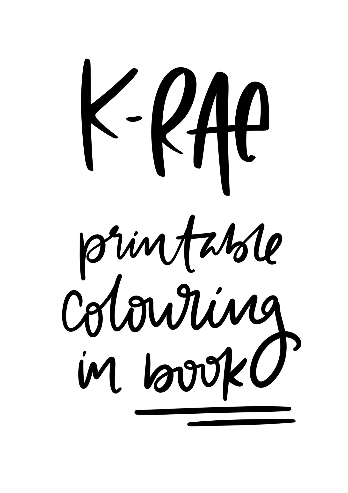 Printable Colouring Book - Pay What You Want