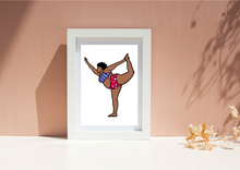 Load image into Gallery viewer, Deloris Yoga A3 FRAMED Print