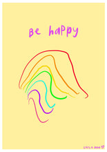Load image into Gallery viewer, Be Happy by Layla Boo A5 Print
