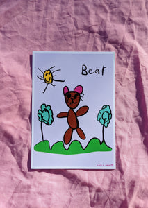 Bear by Layla Boo A5 Print