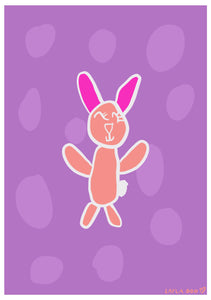 Rabbit by Layla Boo A5 Print