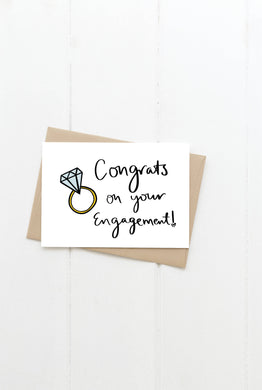 Congrats On Your Engagement Greeting Card