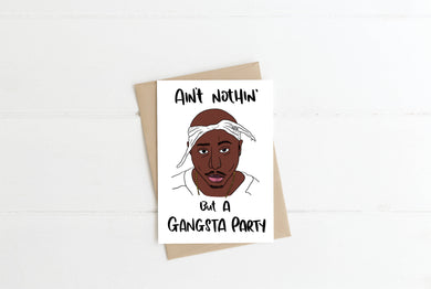 Tupac Greeting Card