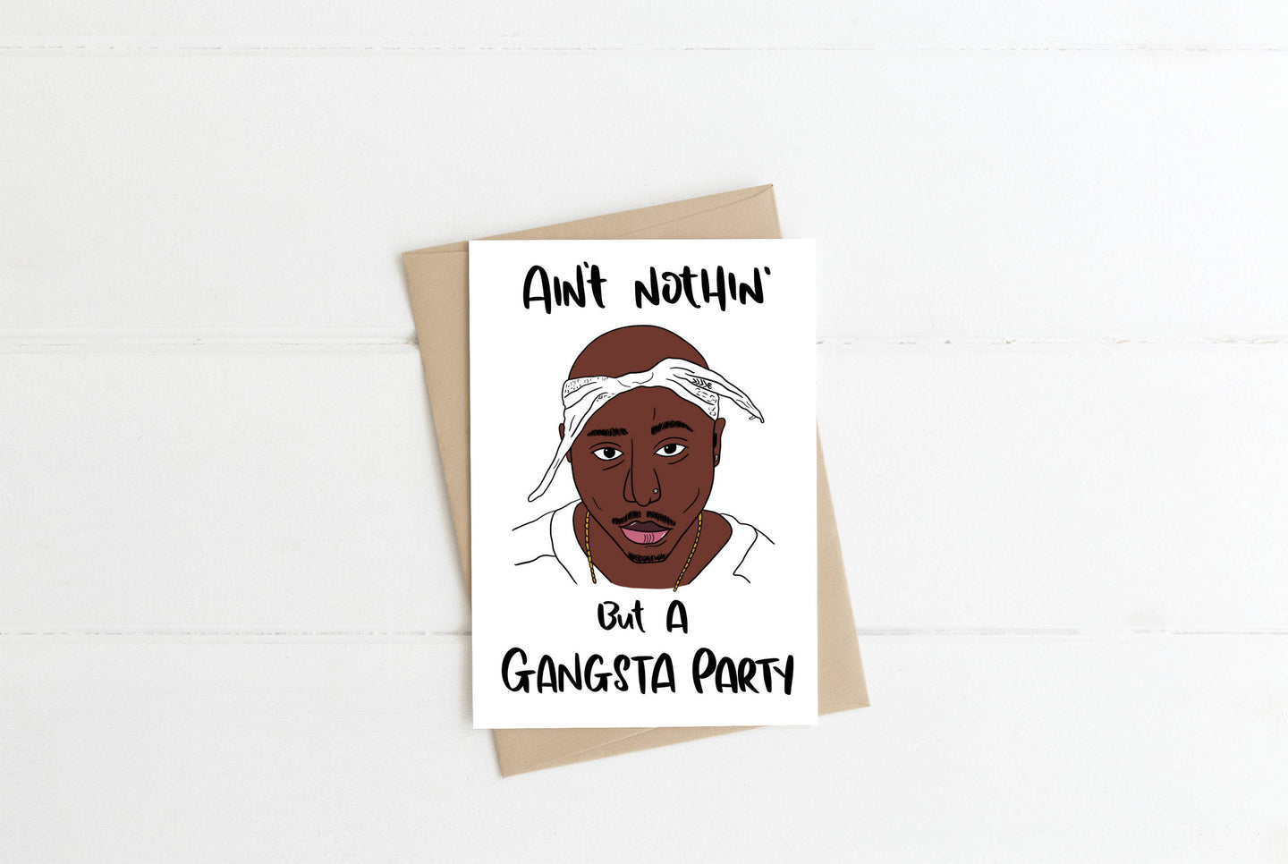 Tupac Greeting Card