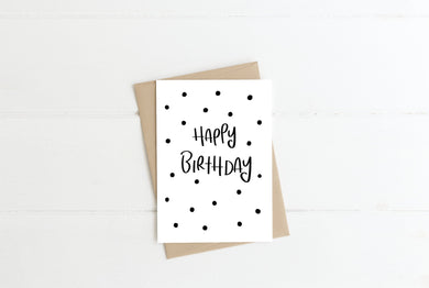 Happy Birthday Spots Greeting Card