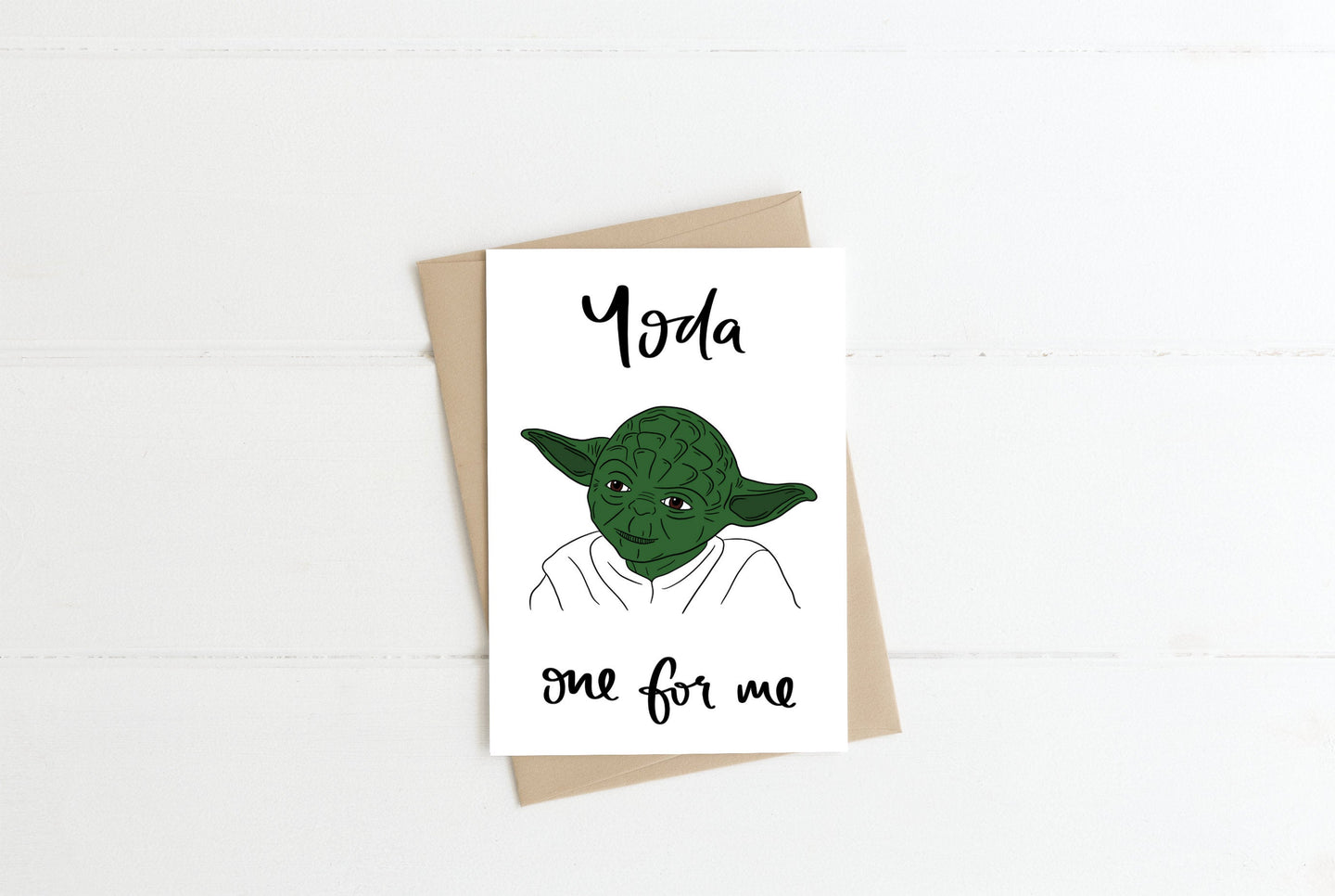 Yoda Greeting Card